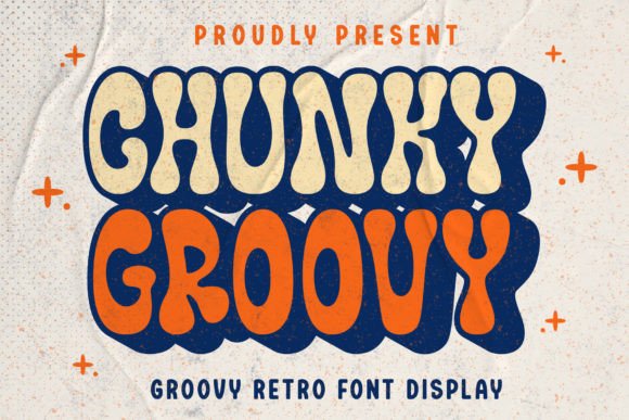 Chunky Groovy: The Retro Display Font with Modern Personality
