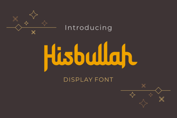 Hisbullah: The Bold Display Font Blending Arabic Flair with Modern Elegance