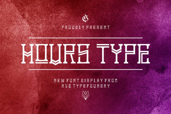 Hours: A Geometric Font for Bold, Modern Design