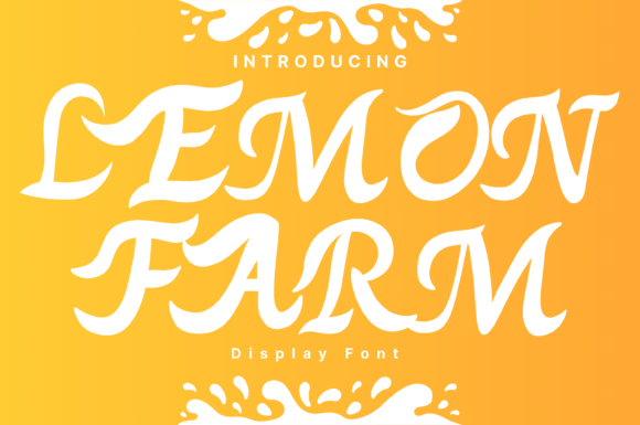 Lemon Farm Font: A Fresh Handwritten Style for Creative Projects