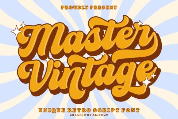 Master Vintage: The Cool Retro Script Font for Modern Branding