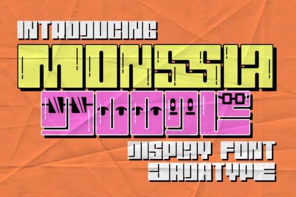 Monssla: A Block-Bold Display Font for Impactful Designs