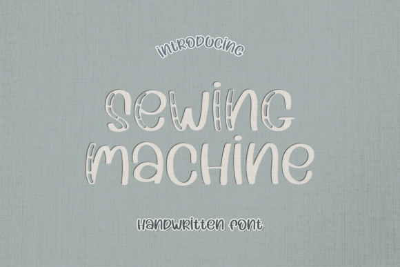 Sewing Machine Font: A Playful Patterned Typeface for Creative Projects