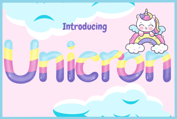 Unicorn: A Playful Typeface for Vibrant Design
