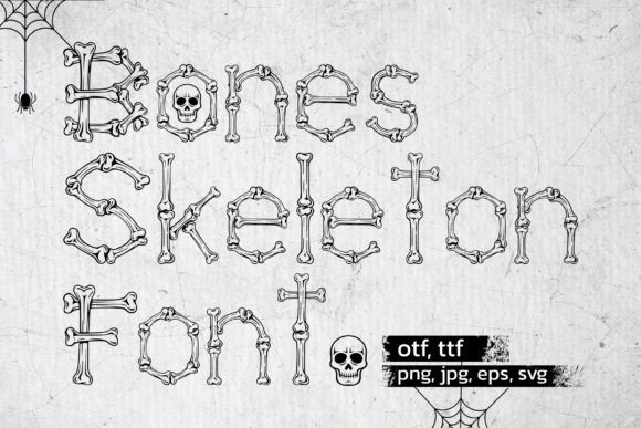 Unleash Spooky Creativity with the Bones Skeleton Font